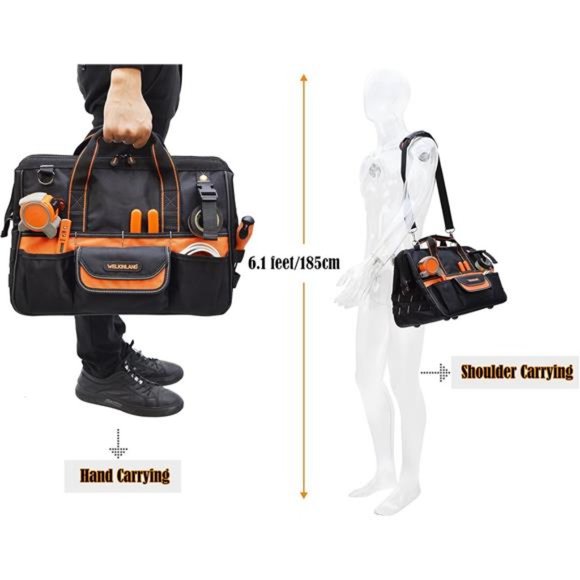 16" Tool Bags, 34-Pockets Tools bag, Heavy Duty Tool Bag, HVAC Tool Bag - Picture 5 of 6